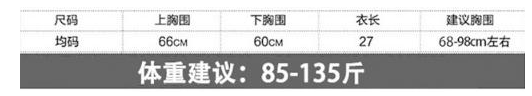 运动内衣买均码的好还是带尺寸的好