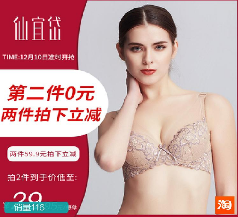 仙宜岱品牌女士文胸内衣“高雅，时尚”美！