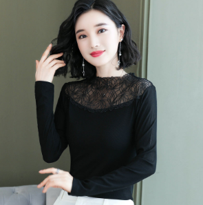 黑色蕾丝上衣怎么搭配？